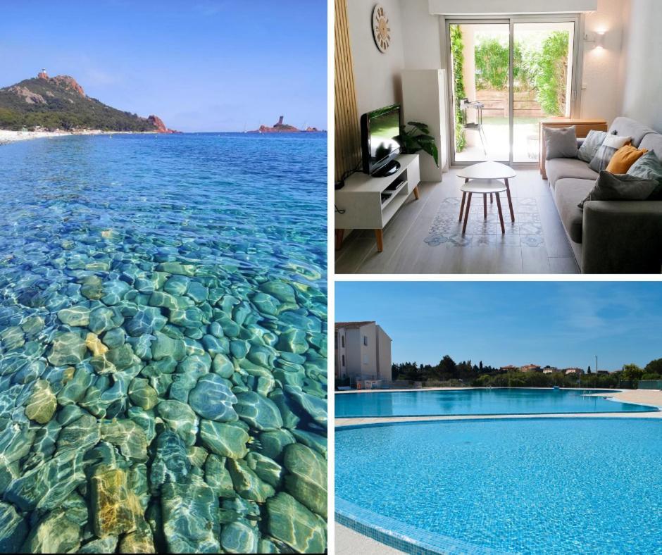 Appartement Frejus Avec Jardin, Piscine, Plage, Tennis Eksteriør bilde